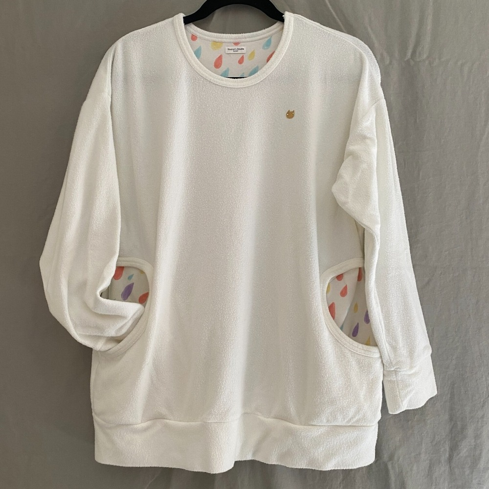 Tsumori Chisato Womens Medium Sleep‎ Shirt Luxury Designer Sleep Top Pockets Cat